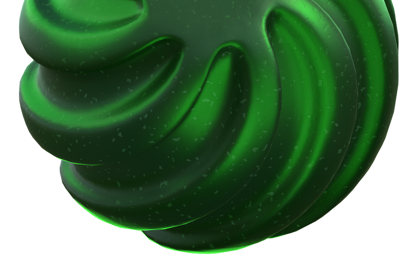 An abstract green intelligence form